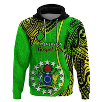 Personalised 25 May Palmerston Island Gospel Day Hoodie Cook Islands Tribal Pattern - Wonder Print Shop
