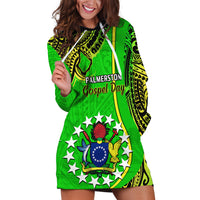 Personalised 25 May Palmerston Island Gospel Day Hoodie Dress Cook Islands Tribal Pattern - Wonder Print Shop