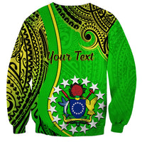 Personalised 25 May Palmerston Island Gospel Day Sweatshirt Cook Islands Tribal Pattern - Wonder Print Shop