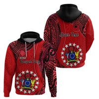 Personalised 20 July Atiu Island Gospel Day Hoodie Cook Islands Tribal Pattern - Wonder Print Shop