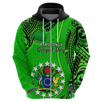 25 July Rarotonga Island Gospel Day Hoodie Cook Islands Tribal Pattern - Wonder Print Shop