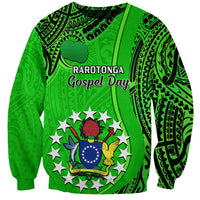 25 July Rarotonga Island Gospel Day Sweatshirt Cook Islands Tribal Pattern - Wonder Print Shop