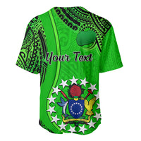 Personalised 25 July Rarotonga Island Gospel Day Baseball Jersey Cook Islands Tribal Pattern - Wonder Print Shop