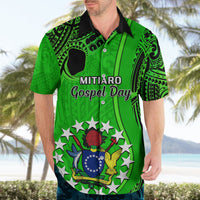 21 July Mitiaro Island Gospel Day Hawaiian Shirt Cook Islands Tribal Pattern - Wonder Print Shop