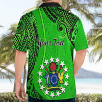 Personalised 21 July Mitiaro Island Gospel Day Hawaiian Shirt Cook Islands Tribal Pattern - Wonder Print Shop