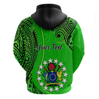 Personalised 21 July Mitiaro Island Gospel Day Hoodie Cook Islands Tribal Pattern - Wonder Print Shop