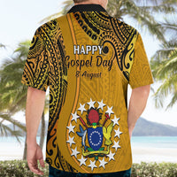 8 August  Manihiki Island Gospel Day Hawaiian Shirt Cook Islands Tribal Pattern - Wonder Print Shop