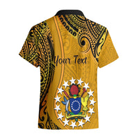 Personalised 8 August Manihiki Island Gospel Day Hawaiian Shirt Cook Islands Tribal Pattern - Wonder Print Shop
