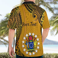 Personalised 8 August Manihiki Island Gospel Day Hawaiian Shirt Cook Islands Tribal Pattern - Wonder Print Shop