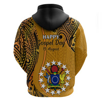 15 August Rakahanga Island Gospel Day Hoodie Cook Islands Tribal Pattern - Wonder Print Shop