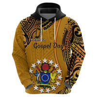 Personalised 15 August Rakahanga Island Gospel Day Hoodie Cook Islands Tribal Pattern - Wonder Print Shop