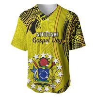 27 October Aitutaki Island Gospel Day Baseball Jersey Cook Islands Tribal Pattern - Wonder Print Shop