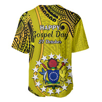 27 October Aitutaki Island Gospel Day Baseball Jersey Cook Islands Tribal Pattern - Wonder Print Shop