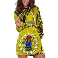 27 October Aitutaki Island Gospel Day Hoodie Dress Cook Islands Tribal Pattern - Wonder Print Shop