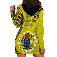 27 October Aitutaki Island Gospel Day Hoodie Dress Cook Islands Tribal Pattern - Wonder Print Shop