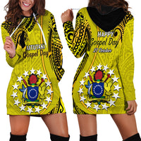 27 October Aitutaki Island Gospel Day Hoodie Dress Cook Islands Tribal Pattern - Wonder Print Shop