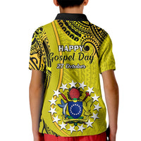 27 October Aitutaki Island Gospel Day Kid Polo Shirt Cook Islands Tribal Pattern - Wonder Print Shop