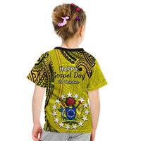 27 October Aitutaki Island Gospel Day Kid T Shirt Cook Islands Tribal Pattern - Wonder Print Shop