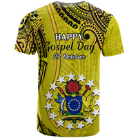 27 October Aitutaki Island Gospel Day T Shirt Cook Islands Tribal Pattern - Wonder Print Shop
