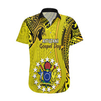 Personalised 27 October Aitutaki Island Gospel Day Hawaiian Shirt Cook Islands Tribal Pattern - Wonder Print Shop