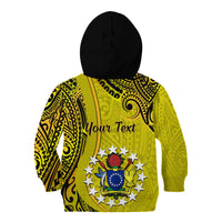Personalised 27 October Aitutaki Island Gospel Day Kid Hoodie Cook Islands Tribal Pattern - Wonder Print Shop