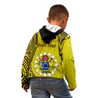 Personalised 27 October Aitutaki Island Gospel Day Kid Hoodie Cook Islands Tribal Pattern - Wonder Print Shop