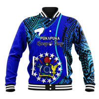 8 December Pukapuka Island Gospel Day Baseball Jacket Cook Islands Tribal Pattern - Wonder Print Shop