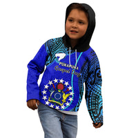 8 December Pukapuka Island Gospel Day Kid Hoodie Cook Islands Tribal Pattern - Wonder Print Shop