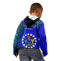 8 December Pukapuka Island Gospel Day Kid Hoodie Cook Islands Tribal Pattern - Wonder Print Shop