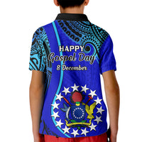 8 December Pukapuka Island Gospel Day Kid Polo Shirt Cook Islands Tribal Pattern - Wonder Print Shop