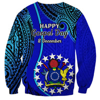 8 December Pukapuka Island Gospel Day Sweatshirt Cook Islands Tribal Pattern - Wonder Print Shop