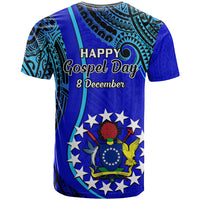 8 December Pukapuka Island Gospel Day T Shirt Cook Islands Tribal Pattern - Wonder Print Shop