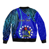 Personalised 8 December Pukapuka Island Gospel Day Bomber Jacket Cook Islands Tribal Pattern - Wonder Print Shop
