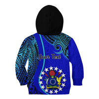 Personalised 8 December Pukapuka Island Gospel Day Kid Hoodie Cook Islands Tribal Pattern - Wonder Print Shop