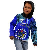 Personalised 8 December Pukapuka Island Gospel Day Kid Hoodie Cook Islands Tribal Pattern - Wonder Print Shop