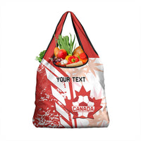 Custom Canada Soccer Grocery Bag Les Rouges Sporty Style