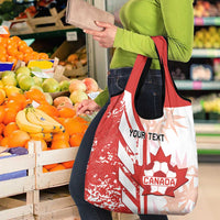 Custom Canada Soccer Grocery Bag Les Rouges Sporty Style