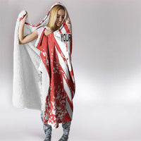 Custom Canada Soccer Hooded Blanket Les Rouges Sporty Style