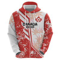 Custom Canada Soccer Hoodie Les Rouges Sporty Style - Wonder Print Shop