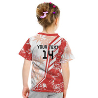 Custom Canada Soccer Kid T Shirt Les Rouges Sporty Style - Wonder Print Shop