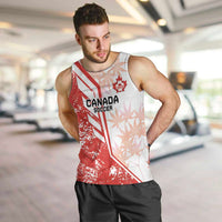 Custom Canada Soccer Men Tank Top Les Rouges Sporty Style - Wonder Print Shop