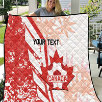Custom Canada Soccer Quilt Les Rouges Sporty Style - Wonder Print Shop