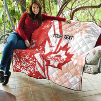 Custom Canada Soccer Quilt Les Rouges Sporty Style - Wonder Print Shop