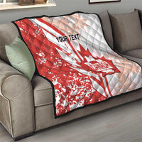 Custom Canada Soccer Quilt Les Rouges Sporty Style - Wonder Print Shop