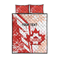 Custom Canada Soccer Quilt Bed Set Les Rouges Sporty Style - Wonder Print Shop