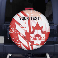 Custom Canada Soccer Spare Tire Cover Les Rouges Sporty Style - Wonder Print Shop