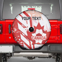 Custom Canada Soccer Spare Tire Cover Les Rouges Sporty Style - Wonder Print Shop