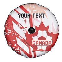 Custom Canada Soccer Spare Tire Cover Les Rouges Sporty Style - Wonder Print Shop