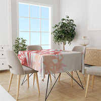 Custom Canada Soccer Tablecloth Les Rouges Sporty Style - Wonder Print Shop