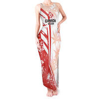 Custom Canada Soccer Tank Maxi Dress Les Rouges Sporty Style - Wonder Print Shop